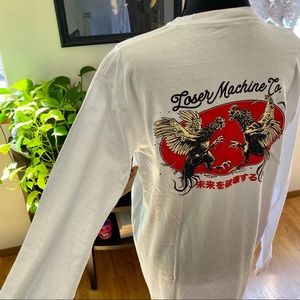 Loser Machine Co. - Long Sleeve White Shirt